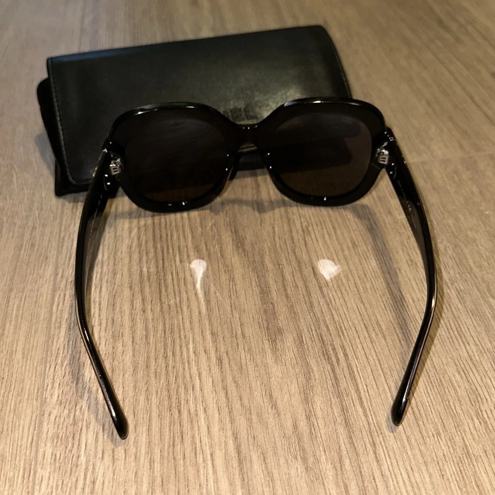 Chanel rounded square sunglasses with metal design